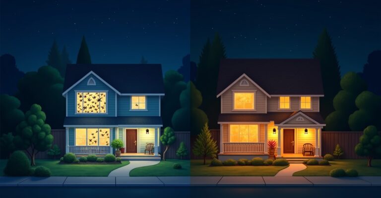 do permanent lights attract bugs