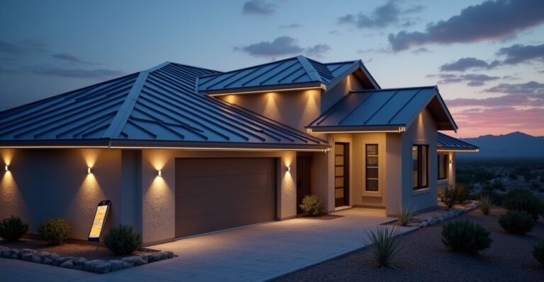 permanent lights metal roofs