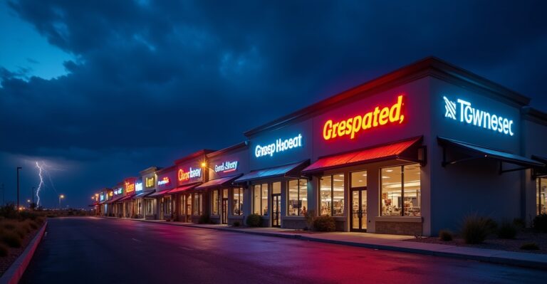 permanent lighting commercial signs