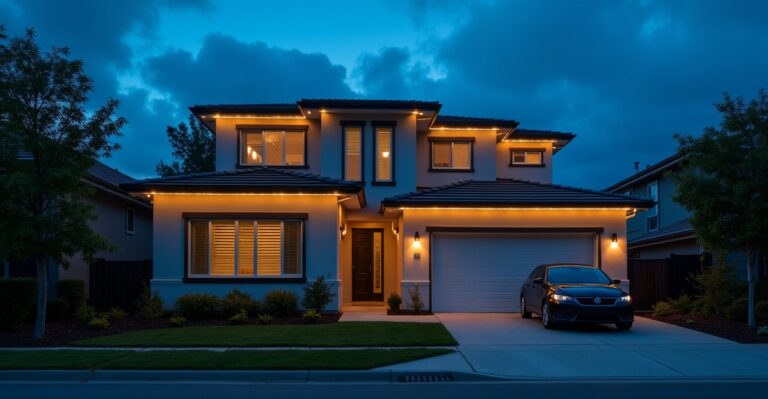 permanent lighting security system