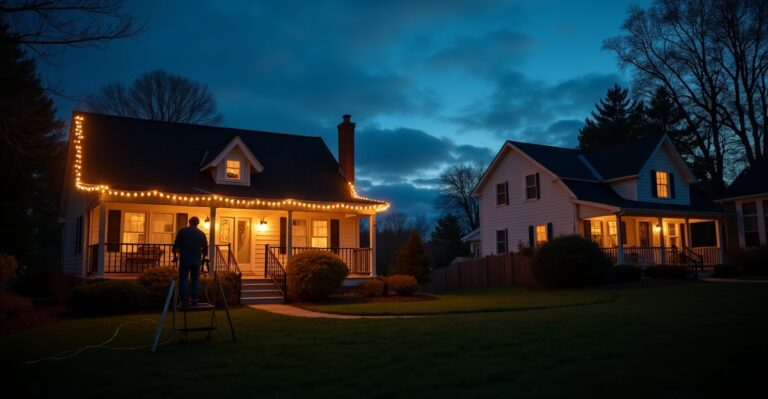 permanent vs string lighting