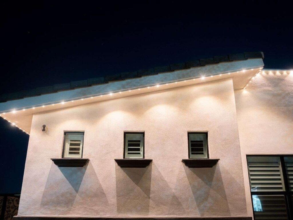 lights on a house