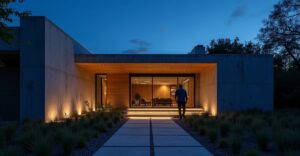 minimalist outdoor lighting