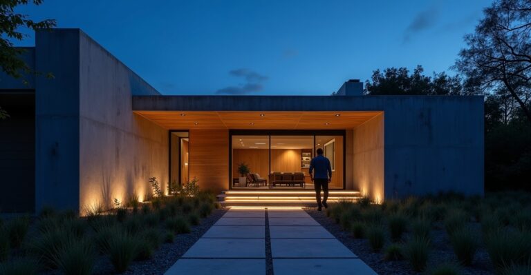 minimalist outdoor lighting