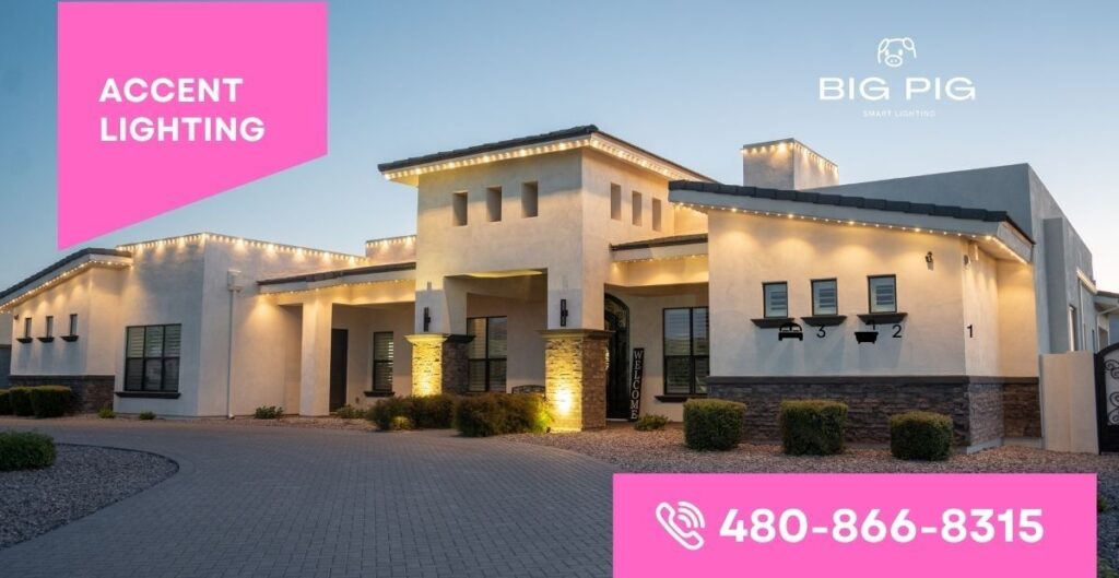 outdoor accent lighting for house