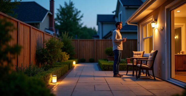 voice controlled outdoor lighting