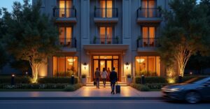 hotel outdoor lighting