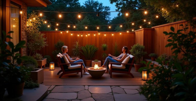 outdoor mood lighting ideas