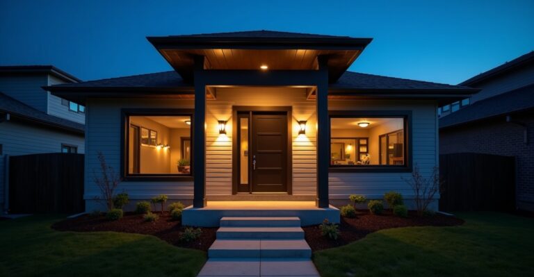 under eave lighting vs wall lights