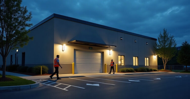 commercial building exterior lighting