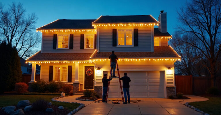 residential christmas lighting installers
